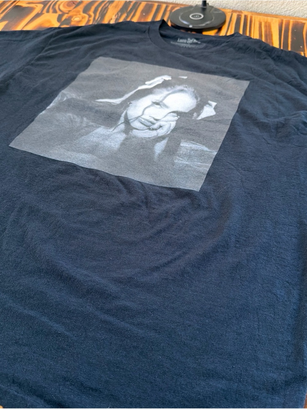 Lana Del Rey Black Portrait Graphic T-Shirt XL Music Singer Merch Tee
